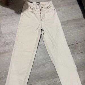 wild fable Cream Straight-Leg Jeans